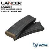 EMG/Angry Gun LANCER SYSTEMS 公式ライセンス L5AWM V2 MWSマガジン(Translucent & Opaque)