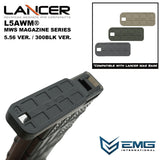 EMG/Angry Gun LANCER SYSTEMS 公式ライセンス L5AWM V2 MWSマガジン(Translucent & Opaque)