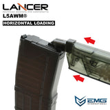 EMG/Angry Gun LANCER SYSTEMS 公式ライセンス L5AWM V2 MWSマガジン(Translucent & Opaque)
