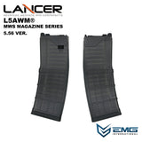 EMG/Angry Gun LANCER SYSTEMS 公式ライセンス L5AWM V2 MWSマガジン(Translucent & Opaque)