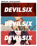 DEVILSIX - HORIZONTAL STICKER PACK