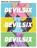 DEVILSIX - HORIZONTAL STICKER PACK