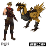YOISHO! - FFVII "SOLDIER + Chocobo War Mount" Collection - Sticker - DEVILSIX