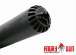 Angry Gun 3Dプリント ステンレススチール HUXWRX FLOW 556Kタイプ ダミーサプレッサー（14mm CCW）