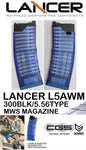 EMG x T8 LANCER L5AWM 300BLKタイプ マガジン MWS用