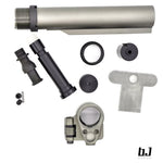 BJ TAC LT Style Stainless Steel Folding stock adapter set for MWS M4 (BK)