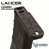 EMG/Angry Gun LANCER SYSTEMS 公式ライセンス L5AWM V2 MWSマガジン – Opaqueシリーズ (BK / FDE)