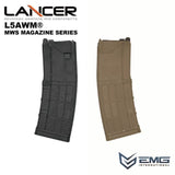 EMG/Angry Gun LANCER SYSTEMS 公式ライセンス L5AWM V2 MWSマガジン – Opaqueシリーズ (BK / FDE)