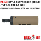 ANGRY GUN U-RAC / M-RACタイプ 6.5インチ サプレッサーシールド