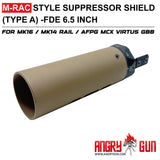 ANGRY GUN U-RAC / M-RACタイプ 6.5インチ サプレッサーシールド