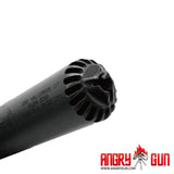 ANGRY GUN 3Dプリント ステンレス製 HUXWRX FLOW 556Kタイプ ダミーサプレッサー＆フラッシュハイダー