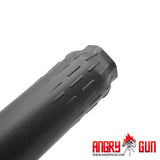 ANGRY GUN 3Dプリント ステンレス製 HUXWRX FLOW 556Kタイプ ダミーサプレッサー＆フラッシュハイダー