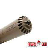 ANGRY GUN 3Dプリント ステンレス製 HUXWRX FLOW 556Kタイプ ダミーサプレッサー＆フラッシュハイダー