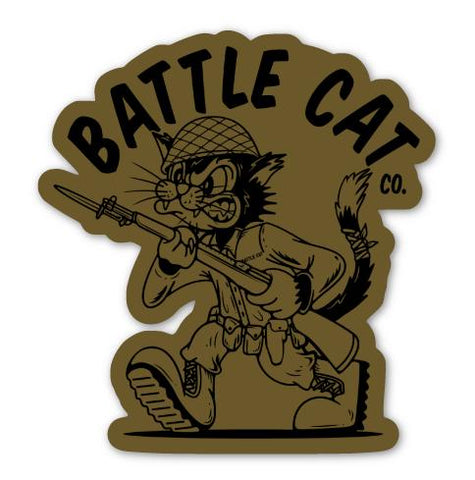 BATTLE CAT CO. - BATTLE CAT 1944 STICKER - DEVILSIX
