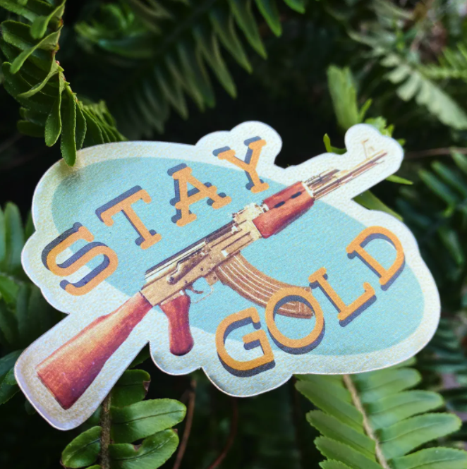 armazon.co - STAY GOLD STICKER – DEVILSIX